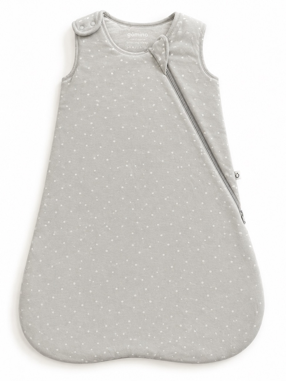 Gomino Grey Dot Sleeveless Baby Sleep Sack